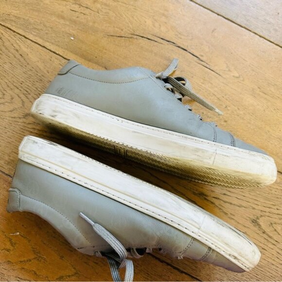 VALENTINO BY MARIO VALENTINO Jimmy Logo gray Leather lace up Sneaker men 11 - Picture 7 of 16